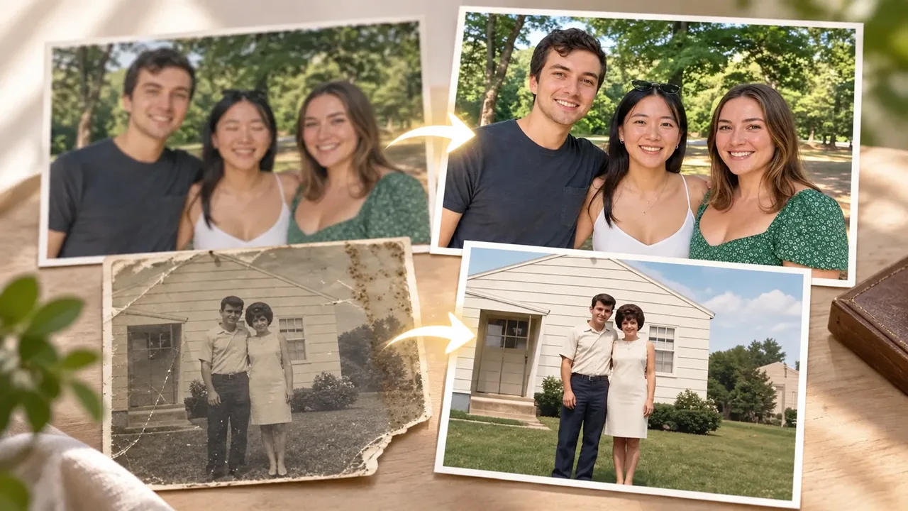 Wedding Photo Restoration in 5 Minutes