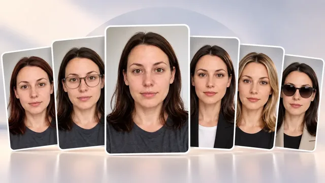 Preview 6 Styles from One Selfie — ID Photo, Makeup, Hair