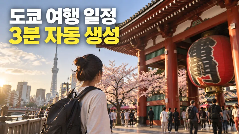 Tokyo Itinerary Auto-Generator: 3-Minute Custom Plans