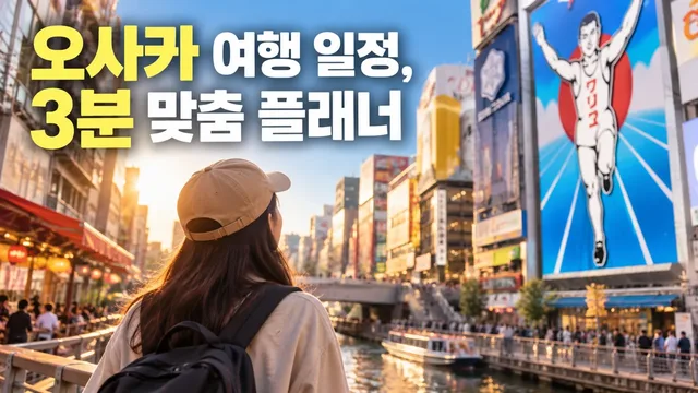 Osaka Itinerary Planner: Personalized 3-Minute Customization
