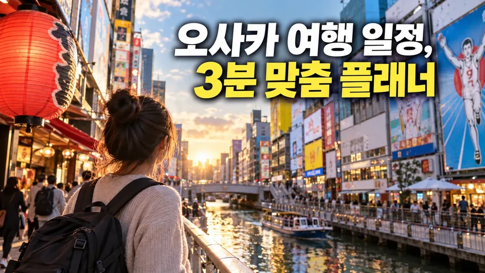 Osaka Itinerary Planner: Personalized 3-Minute Customization